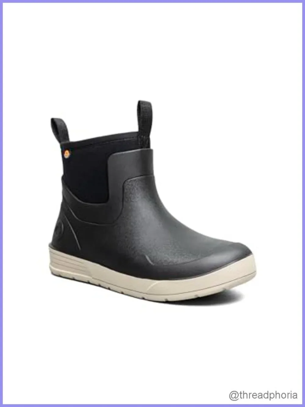 Bogs Rockaway Seamless Chelsea Waterproof Ankle Boots Rubber Mesh Lined
